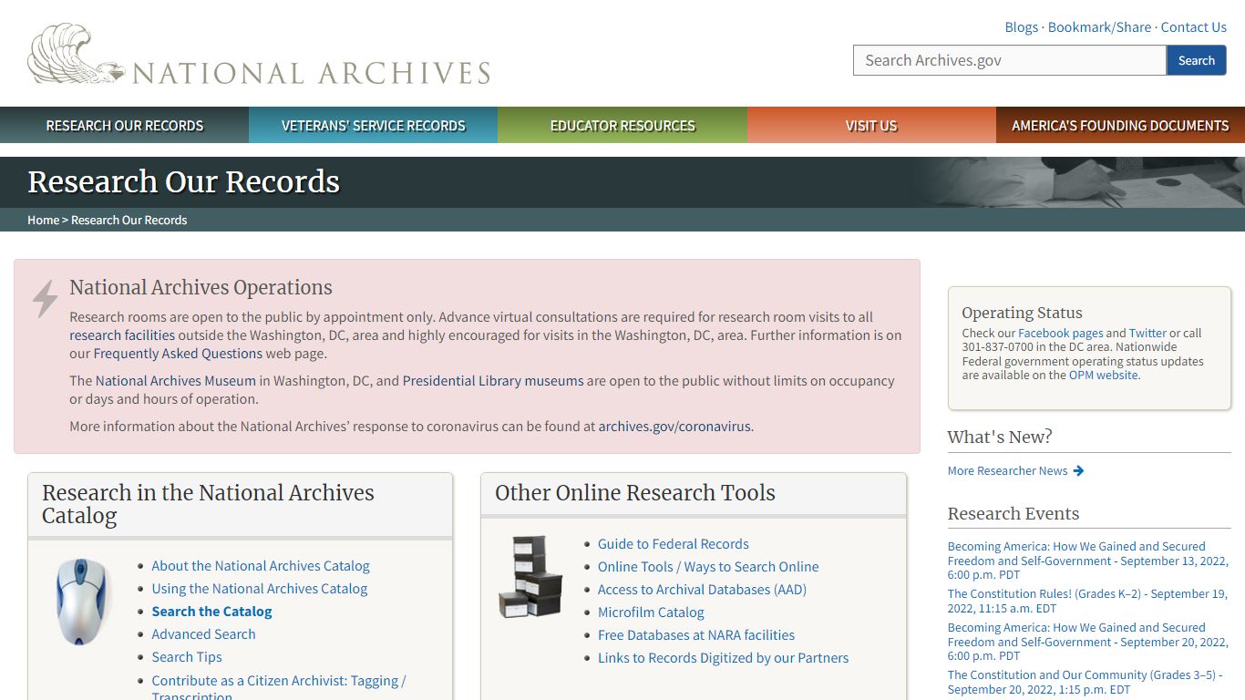 Research Our Records | National Archives